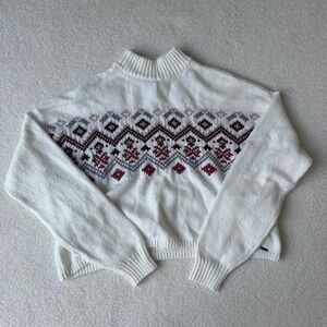 Hollister Fair Isle Cropped Sweater